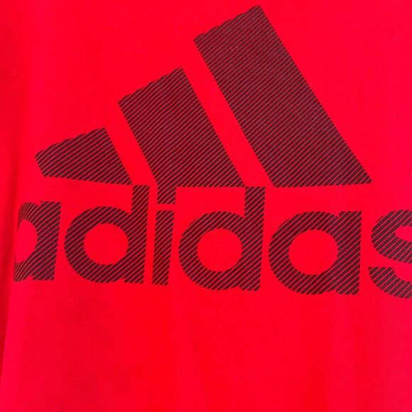 Adidas rich red short-sleeved shirt, crew neck, chest logo, XL/TG - Picture 5 of 5